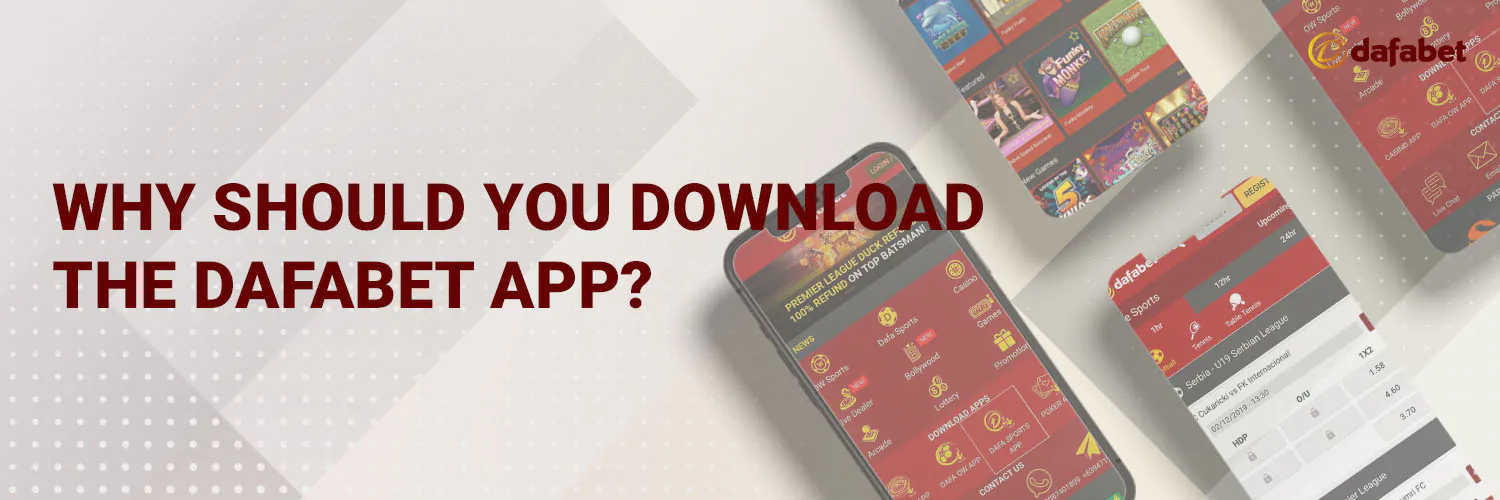 The Dafabet app lets you bet on sports and play casino games, as well as deposit money instantly.